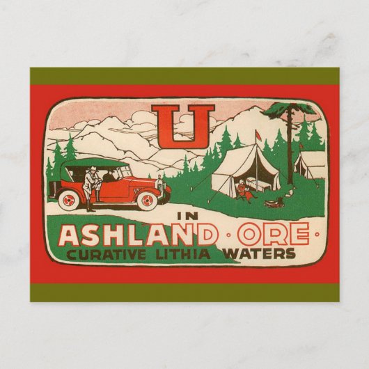 Ashland Oregon Briefkaart (Voorkant)