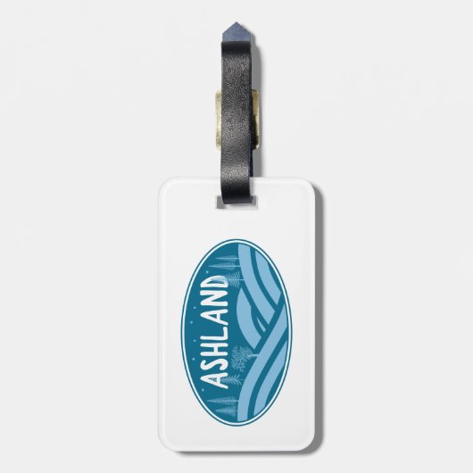 Ashland Oregon Buiten Bagagelabel (Achterkant verticaal)