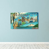 Ashland, Oregon - Grote letterscènes Canvas Afdruk (Insitu (Houten vloer))