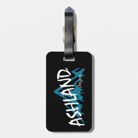 Ashland Oregon Mountains Bagagelabel (Achterkant verticaal)