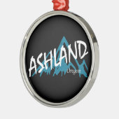 Ashland Oregon Mountains Metalen Ornament (Links)