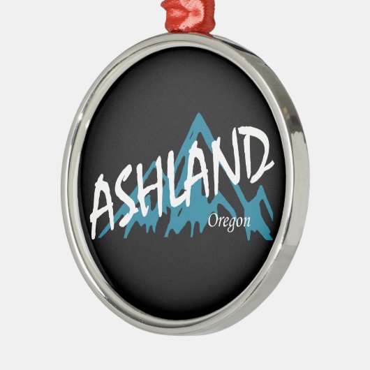 Ashland Oregon Mountains Metalen Ornament (Links)