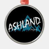 Ashland Oregon Mountains Metalen Ornament (Voorkant)