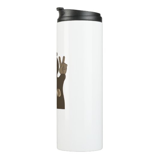 Ashland Oregon Peace Beer Thermosbeker (Geroteerd rechts)