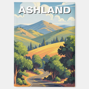 Ashland Oregon Reisansichtkaart Magneet