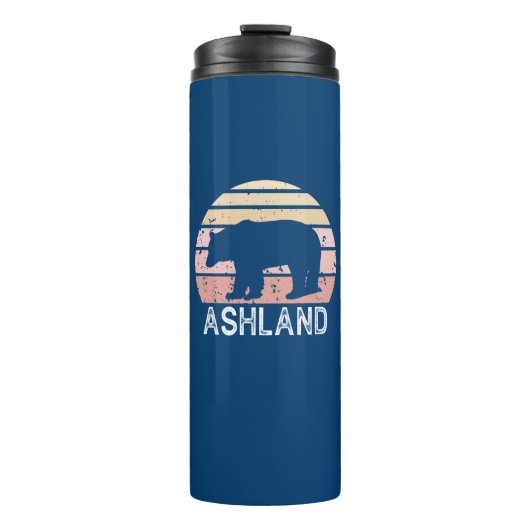 Ashland Oregon Retro Bear Thermosbeker (Voorkant)