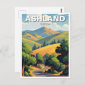 Ashland Oregon Travel Postcard Briefkaart (Voorkant / Achterkant)