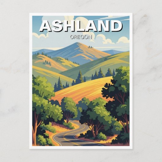 Ashland Oregon Travel Postcard Briefkaart (Voorkant)