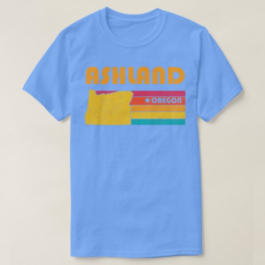 Ashland Oregon Verdrietig Souvenir T-shirt (Design voorkant)