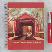 Ashland Red Covered Bridge in Delaware op Red Note Notitieboek