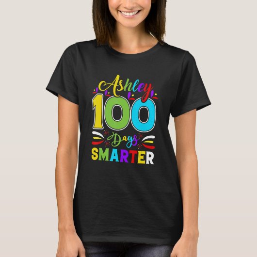 Ashley 100 Days Smarte  Student Teacher T-shirt (Voorkant)