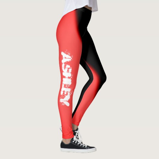 Ashley Add Jouw naam Abstracte Art Leggings (Rechts)