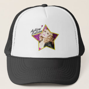 Ashley Collins Black and White Star Pet. Trucker Pet