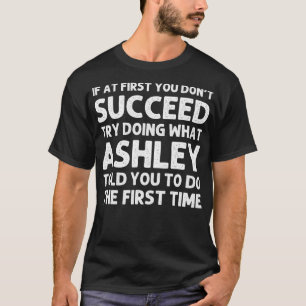 ASHLEY Gift Name Personalized Birthday Funny Chris T-shirt