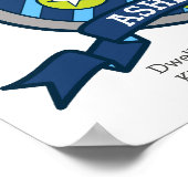 Ashley jongens noemen beer green crest poster (Hoek)