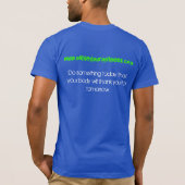 Ashley Laura Fitenss, LLC Royal Blue T-Shirt (Achterkant)