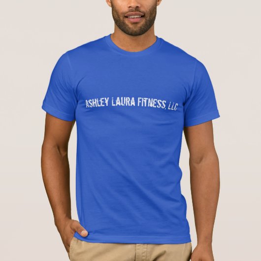 Ashley Laura Fitenss, LLC Royal Blue T-Shirt (Voorkant)