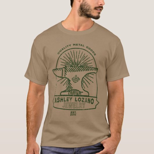 Ashley Lozano Jewelry Anvil Shirt - Forest Green (Voorkant)