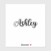 Ashley Naam - Handgeschreven kalligrafie Sticker (Vel)