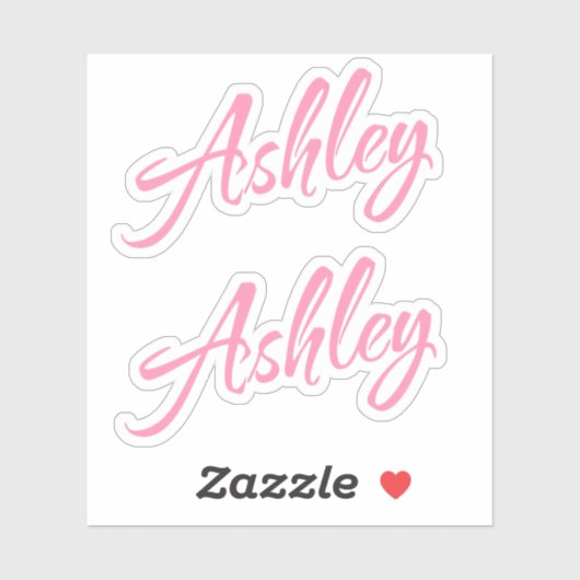 Ashley naam x2 sticker (Vel)