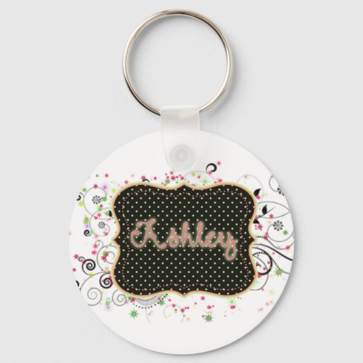Ashley Name plate Sleutelhanger (Voorkant)
