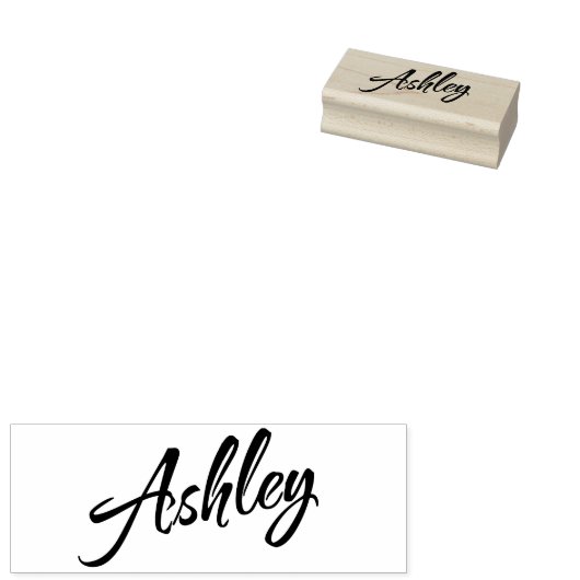 Ashley name rubberstempel (Gestempeld)