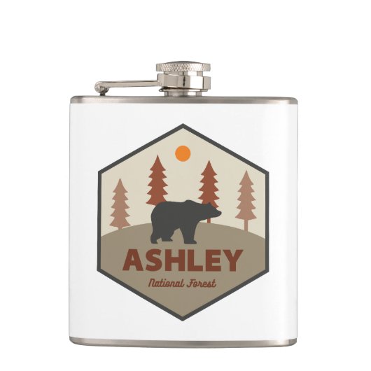 Ashley National Forest Beer Heupfles (Voorkant)