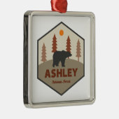 Ashley National Forest Beer Metalen Ornament (Rechts)