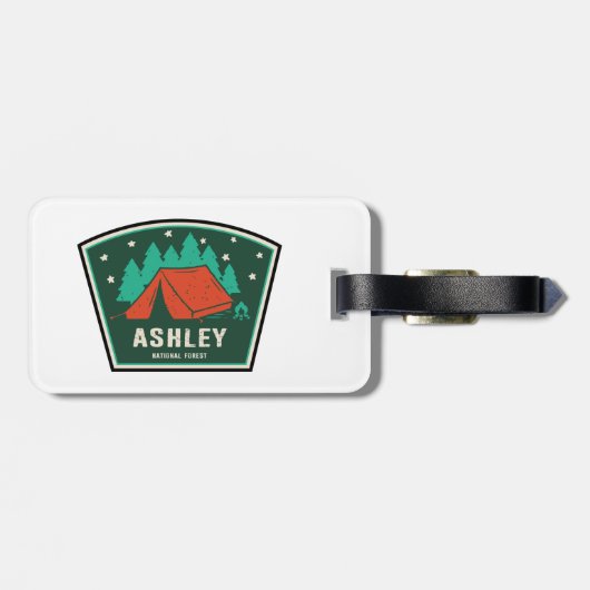 Ashley National Forest Camping Bagagelabel (Achterkant horizontaal)