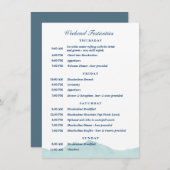 Ashley & Nolan's Wedding Schedule 1 Kaart (Voorkant / Achterkant)