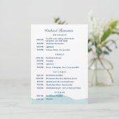 Ashley & Nolan's Wedding Schedule 1 Kaart (Staand voorkant)