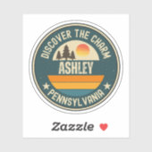Ashley, Pennsylvania Sticker (Vel)