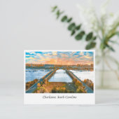 Ashley River Bridge: Een reis naar Charleston Briefkaart (Staand voorkant)