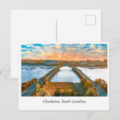 Ashley River Bridge: Een reis naar Charleston Briefkaart (Voorkant / Achterkant)