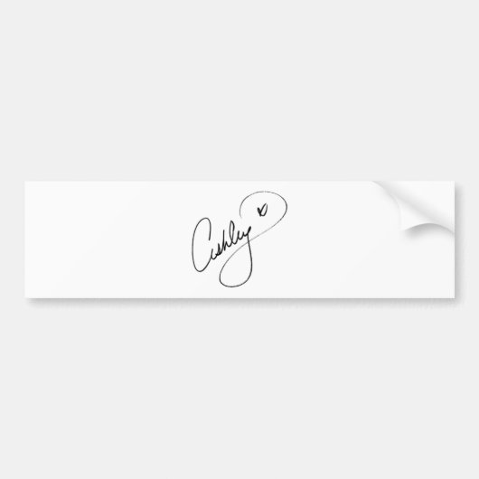 Ashley Signature Bumpersticker (Voorkant)