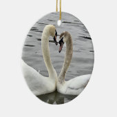 Ashley's Swans in Love ornament gepersonaliseerd (Rechts)