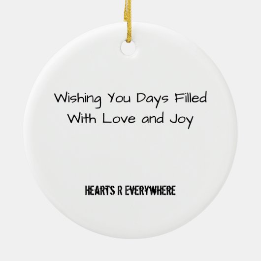 Ashley's Swans in Love ornament gepersonaliseerd (Achterkant)