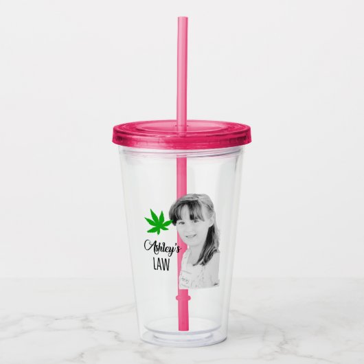 Ashley's wet acryl drinkbeker (Voorkant)