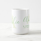 Ashlie name betekenend en monogram A groene tekst Koffiemok (Center)