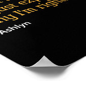 Ashlyn Gift Quote Gepersonaliseerde Grappige Verja Poster (Hoek)