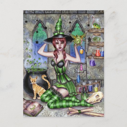 Ashlyn - Potion Witch Briefkaart (Voorkant)