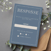 Ashlynn | Gecurreerde kleuren | Bruiloft RSVP Kaartje