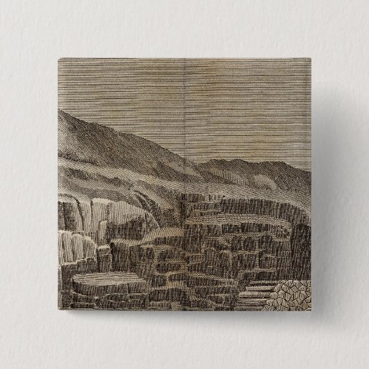 Ashna Crogs, Mull Vierkante Button 5,1 Cm (Voorkant)