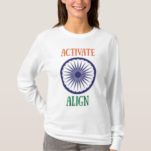 Ashoka-chakra activeren en uitlijnen t-shirt