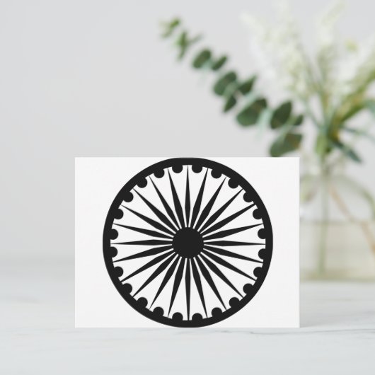 Ashoka Chakra Briefkaart (Staand voorkant)