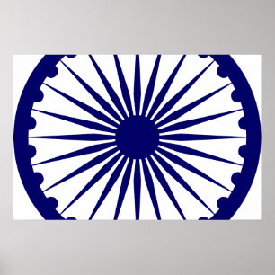 Ashoka Chakra, Indiase vlag Poster