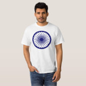 Ashoka Chakra, Indiase vlag T-shirt (Voorkant volledig)