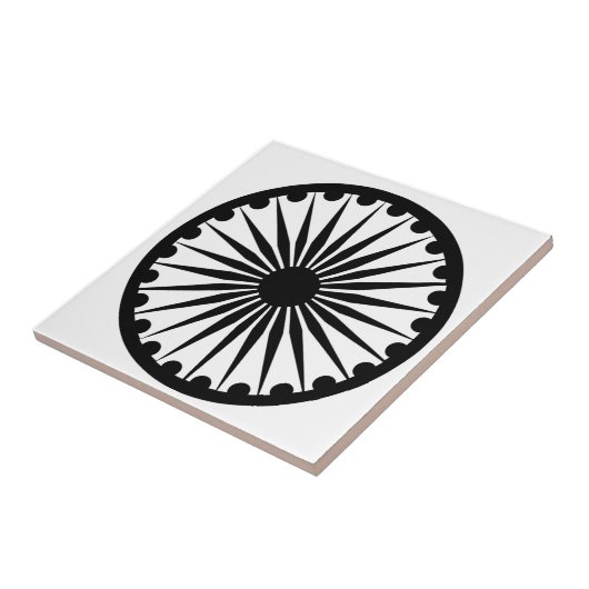 Ashoka Chakra Tegeltje (Zijkant)