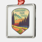 Ashokan Rail Trail New York kleuren Metalen Ornament (Links)