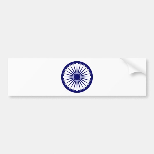 Ashoka's Dharma Chakra Bumpersticker (Voorkant)